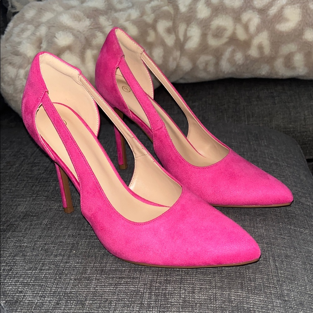 Pink Pointy 4 inch Stilettos